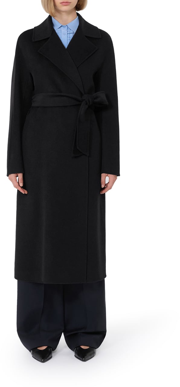 Max Mara Coats Nero Zwart