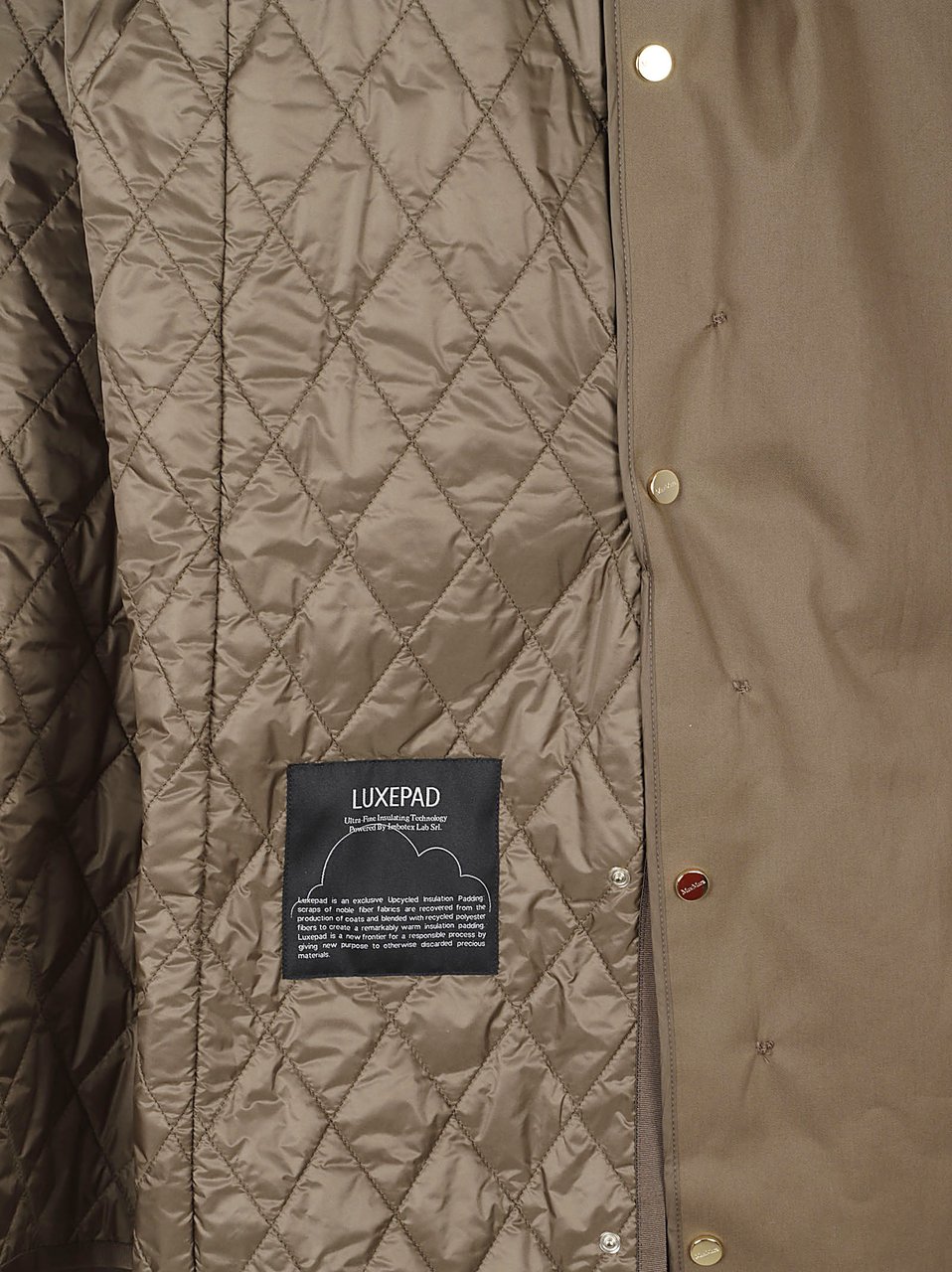 Max Mara Double-Breasted Water-Resistant Trench Coat Neutraal
