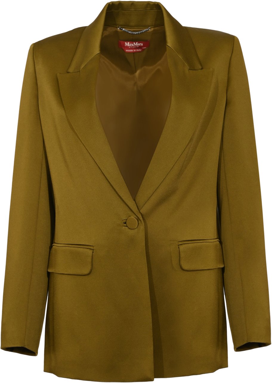 Max Mara Jackets Verde Oliva Donkergroen