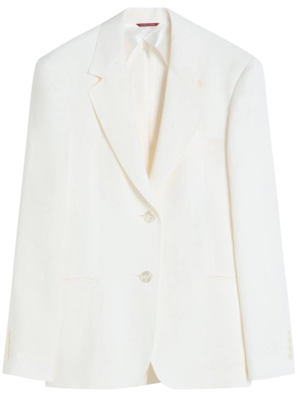 Max Mara Tailored Linen Jacket with Classic Notch Lapel Wit