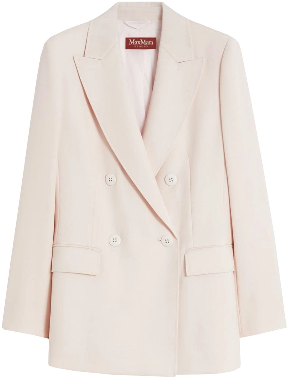 Max Mara Grembo Double-Breasted Tailored Blazer Neutraal