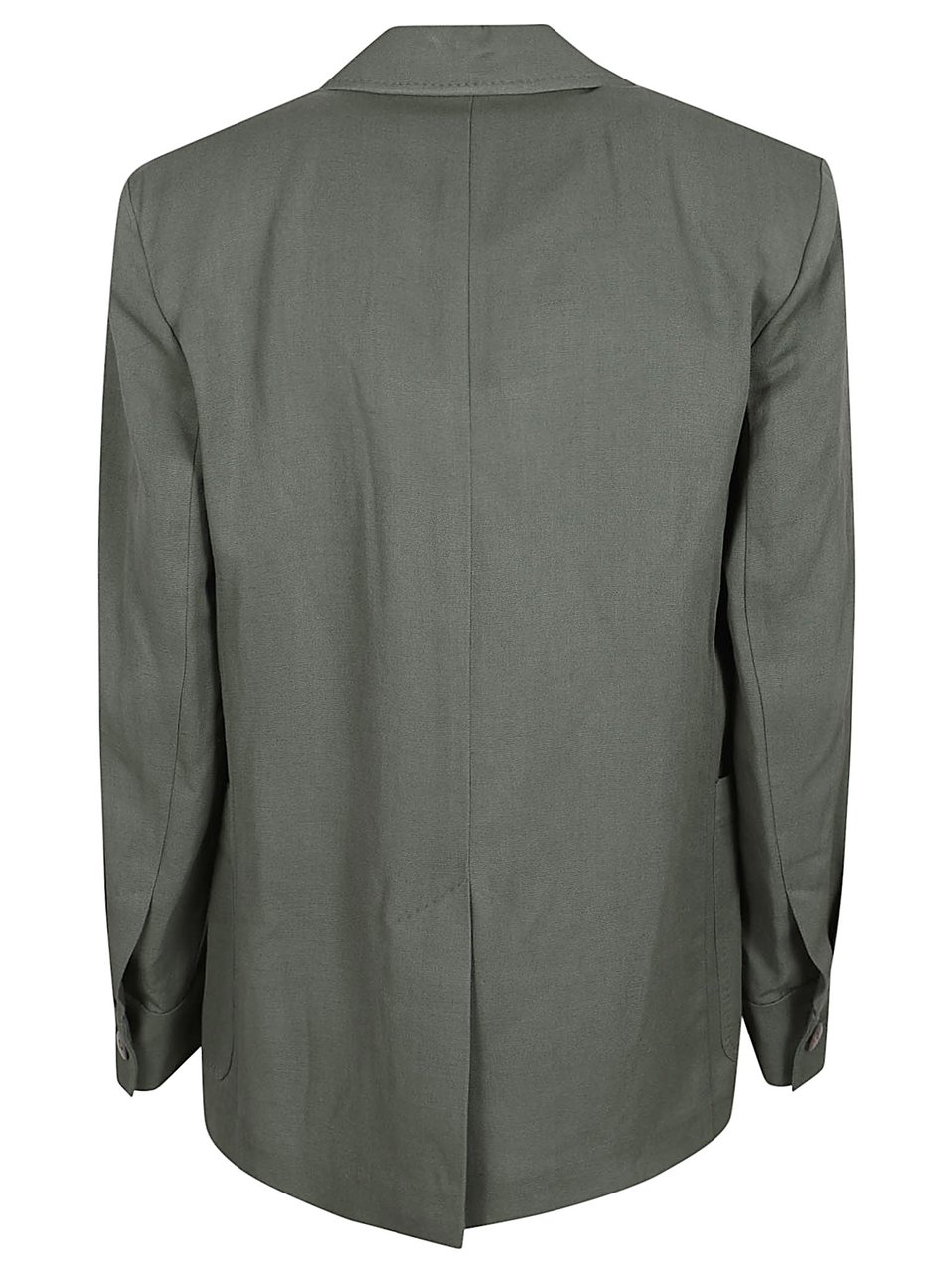 Max Mara Relaxed Fit Jacket with Classic Notched Lapel and Textured Fabric Grijs