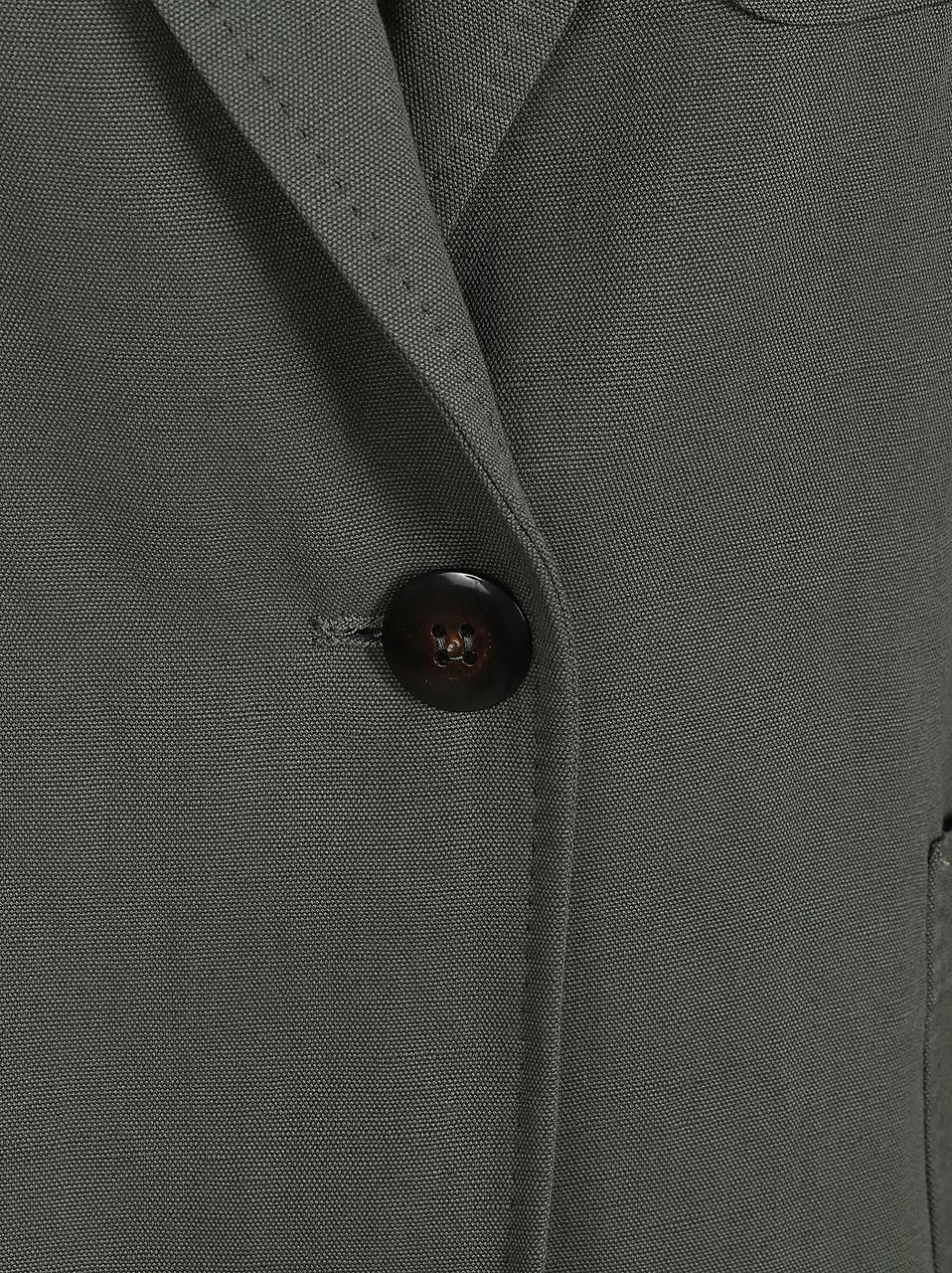 Max Mara Relaxed Fit Jacket with Classic Notched Lapel and Textured Fabric Grijs