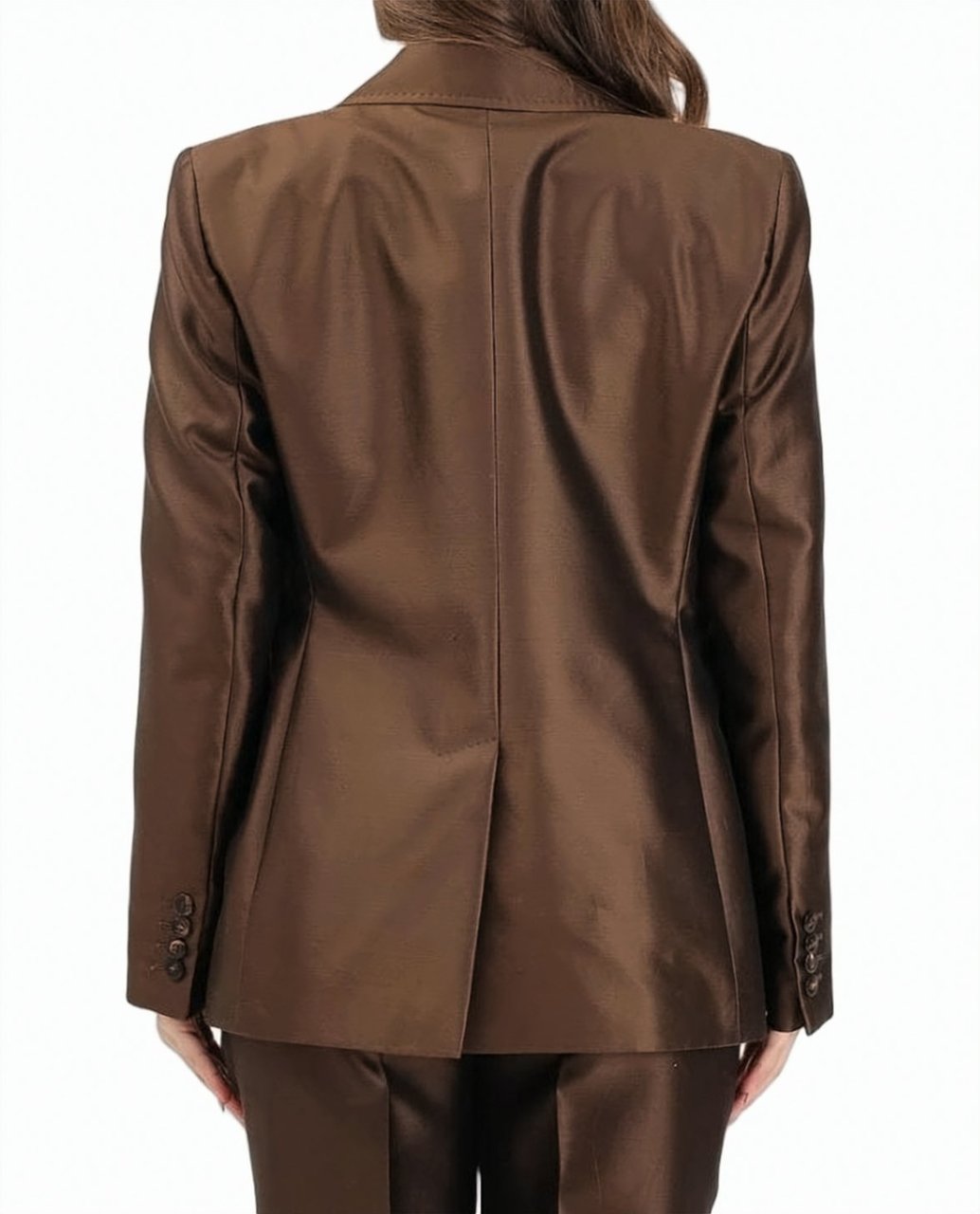 Max Mara Mstpeccati Cotton Silk Tailored Blazer Zwart