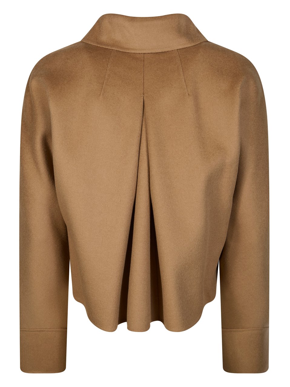 Max Mara Brown Trionfo Cropped Pleated Jacket Bruin