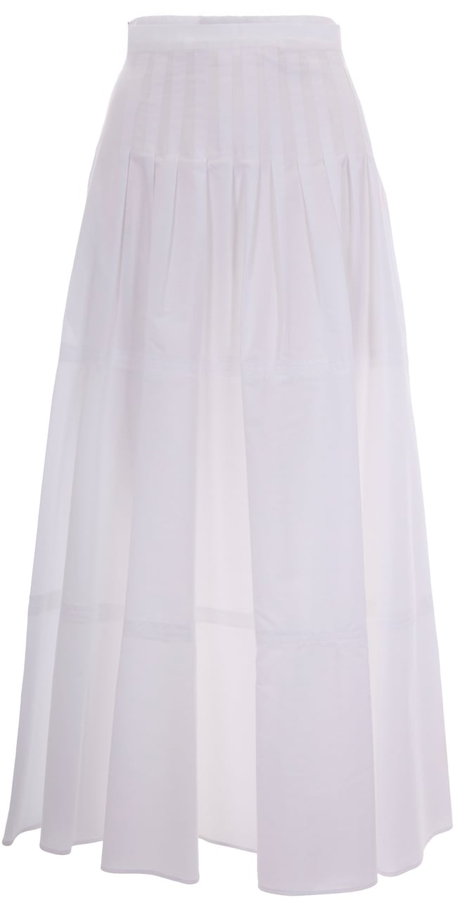 Max Mara Skirts Bianco Ottico Wit
