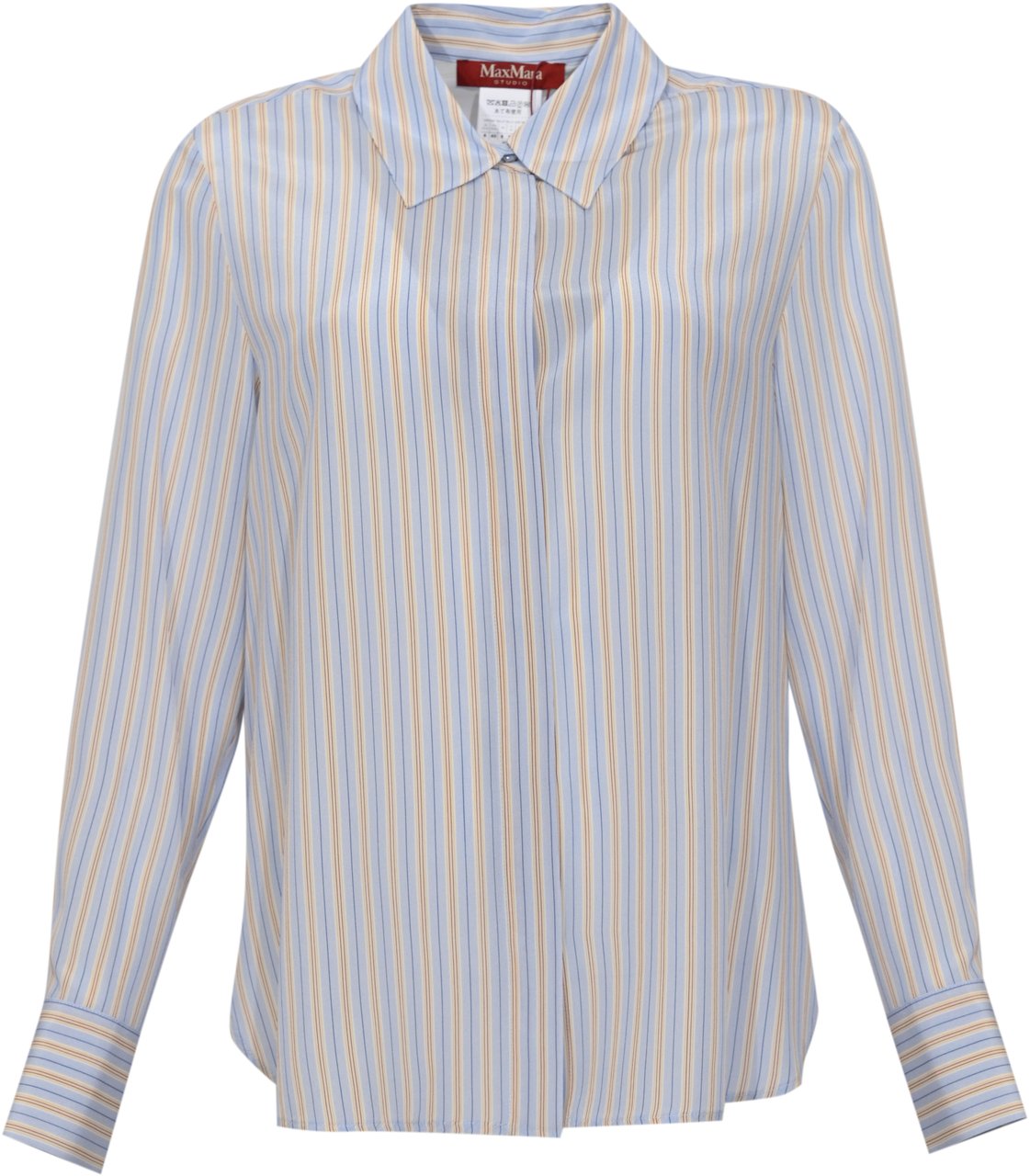 Max Mara Shirts Clear Blue Blauw