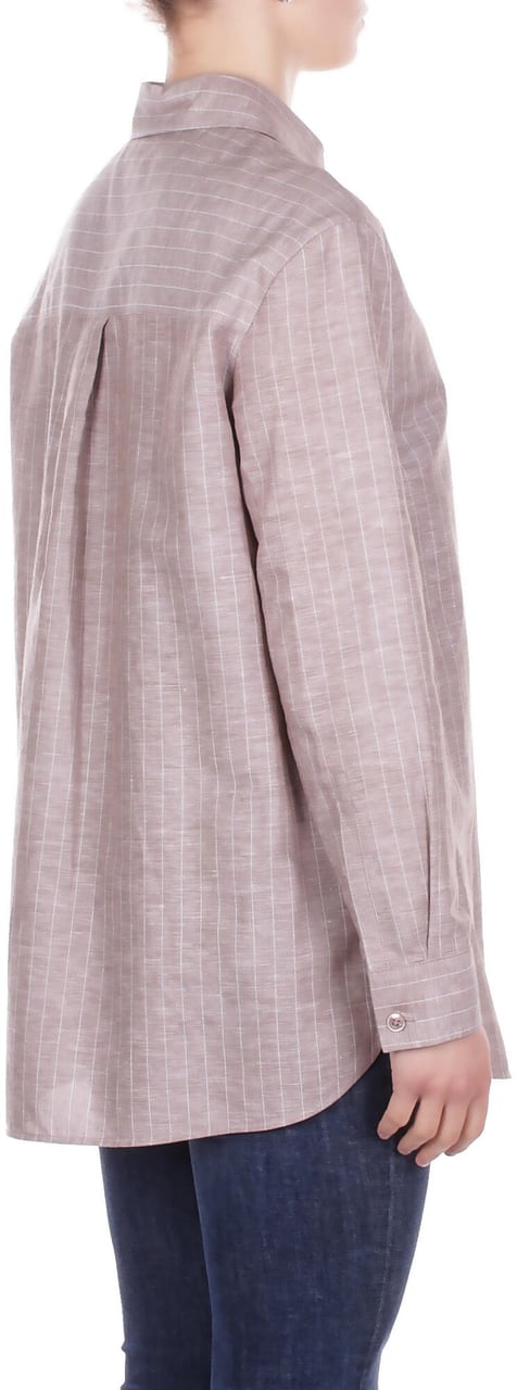 Max Mara Shirts Gessato Taupe