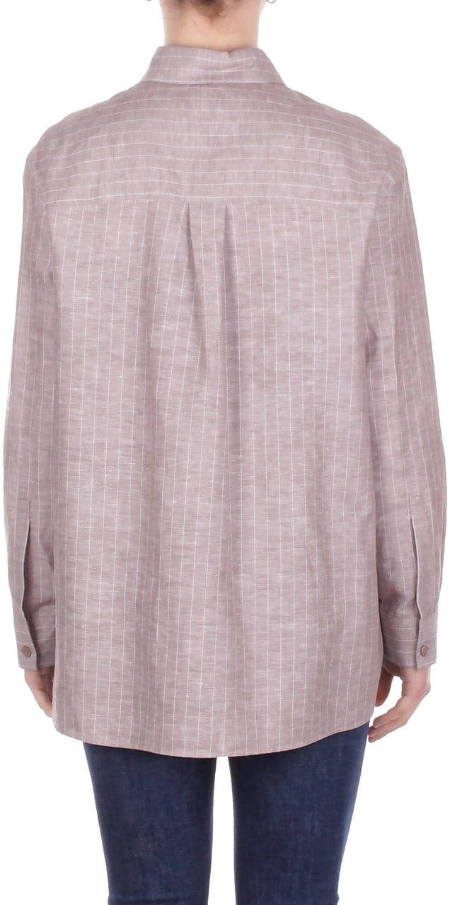 Max Mara Shirts Gessato Taupe