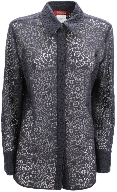 Max Mara Shirts Blue Blauw