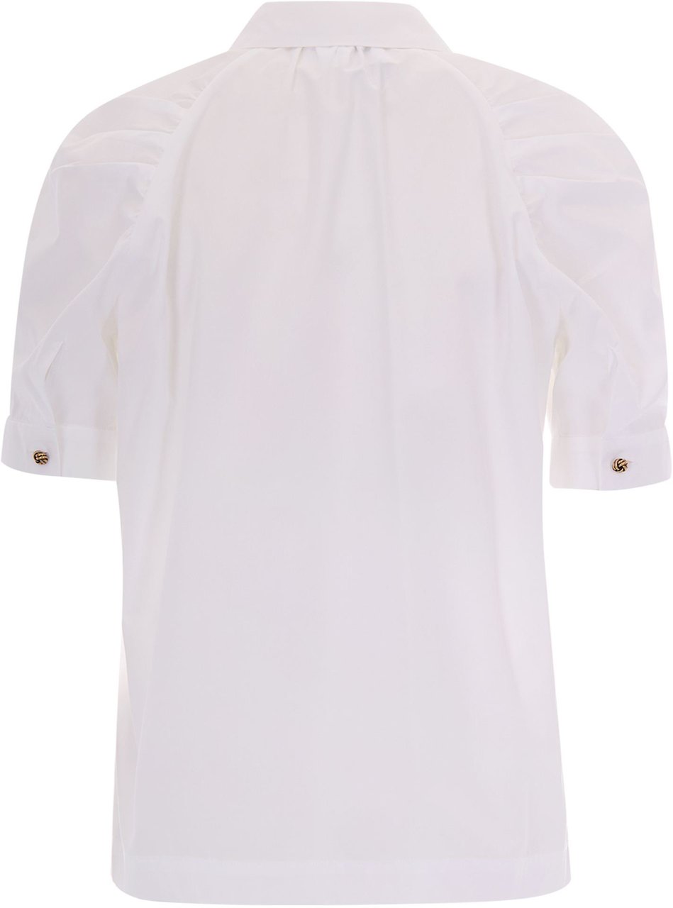 Max Mara Shirts Bianco Ottico Wit