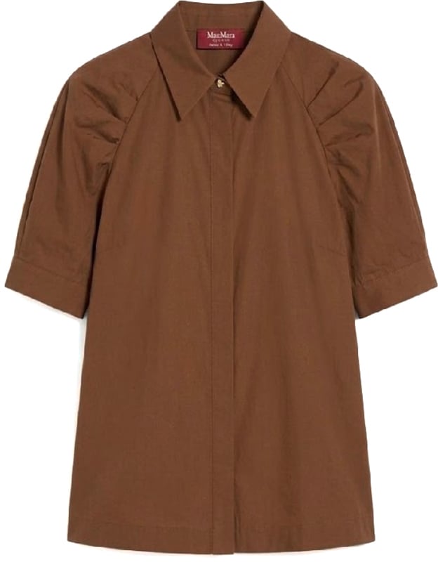 Max Mara Shirts Argilla Bruin