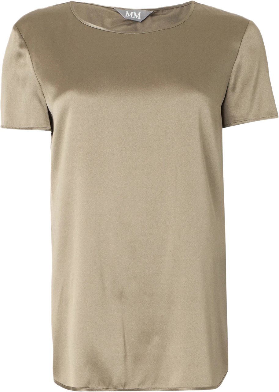 Max Mara Shirts Corno Grigio Verde Donkergroen