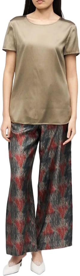 Max Mara Shirts Corno Grigio Verde Donkergroen