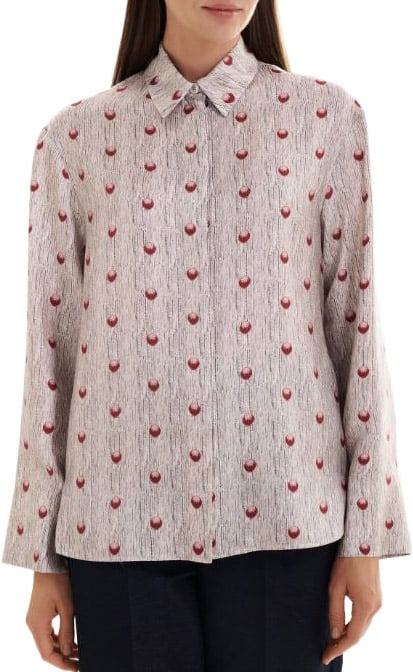 Max Mara Shirts Sabbia Pois Irregolari Beige
