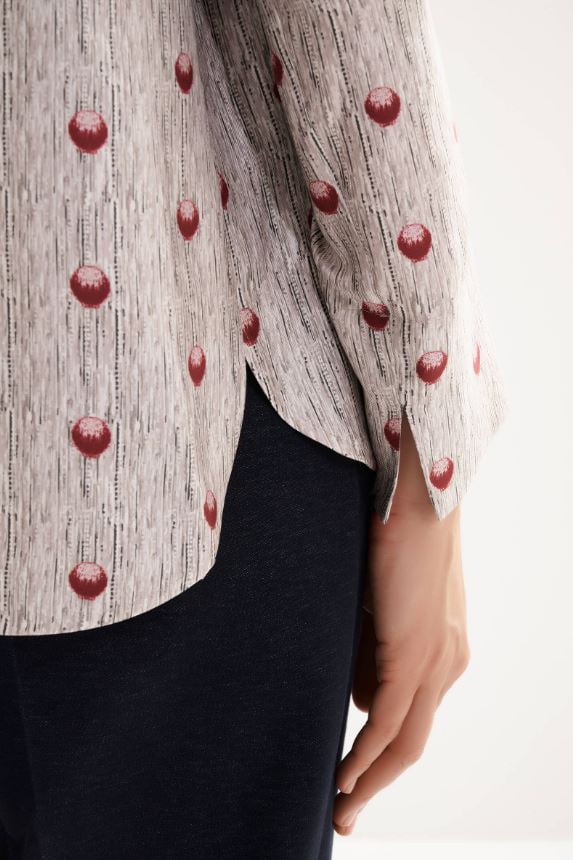 Max Mara Shirts Sabbia Pois Irregolari Beige