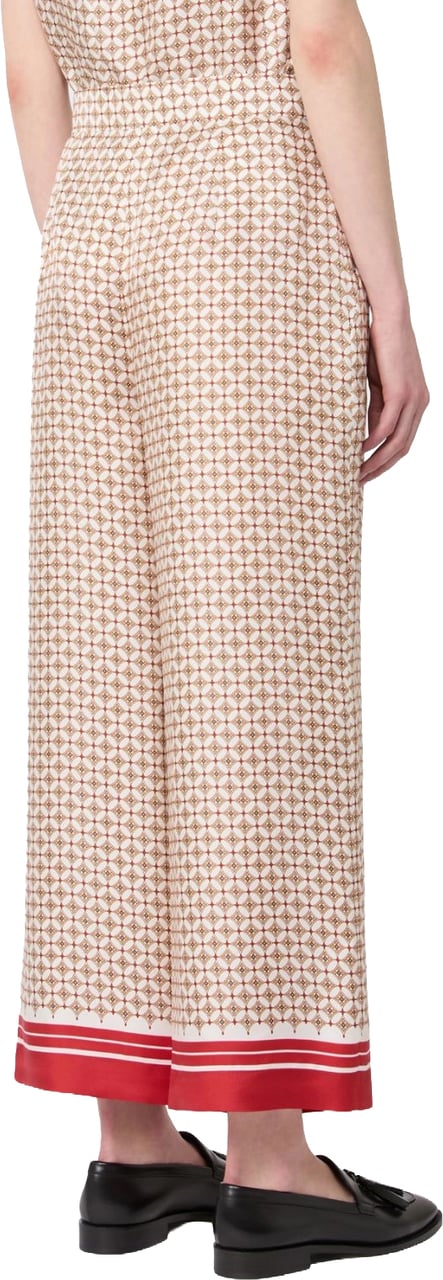 Max Mara Rtw Rosso Dis.Foulard Dis.Riga Beige