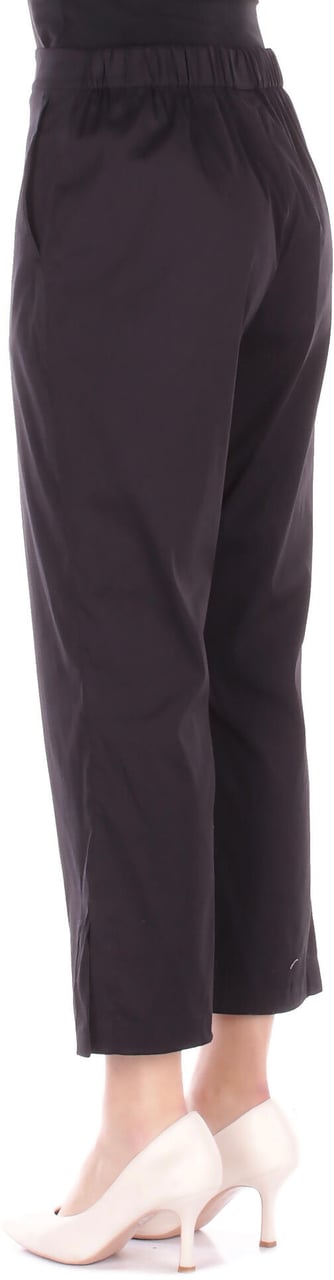 Max Mara Trousers Nero Zwart