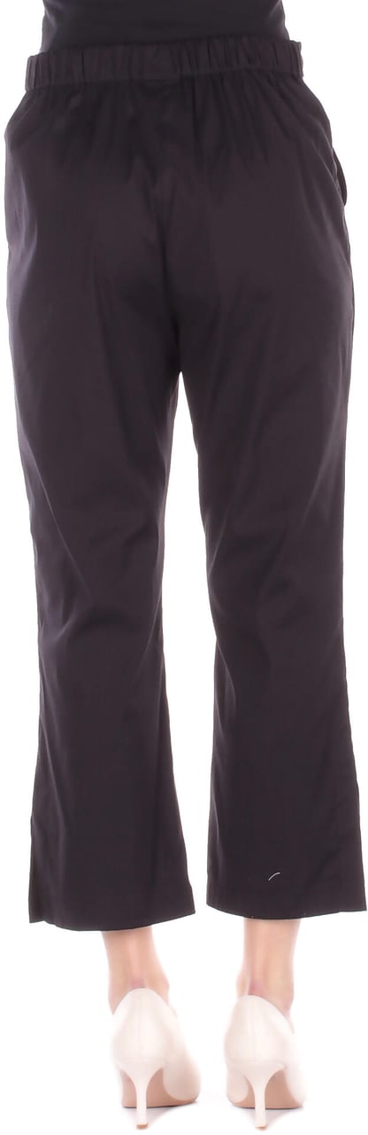 Max Mara Trousers Nero Zwart