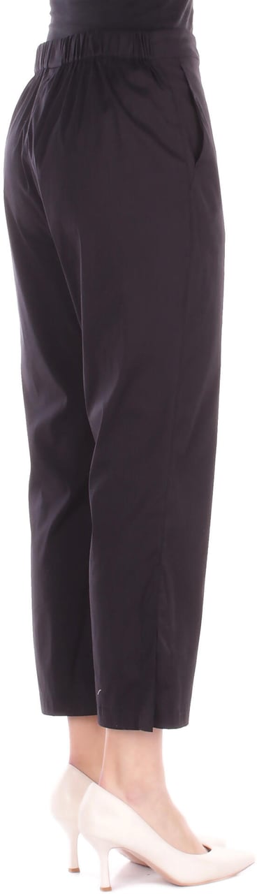 Max Mara Trousers Nero Zwart