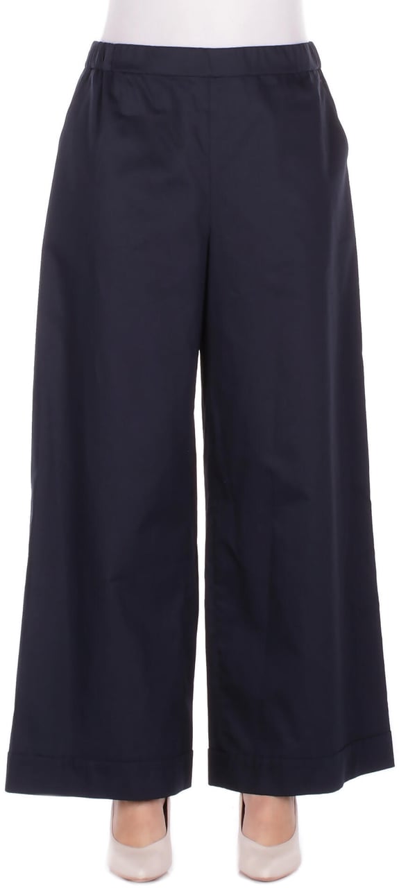 Max Mara Trousers Blu Navy