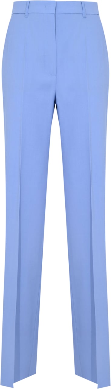 Max Mara Trousers Clear Blue Lichtblauw