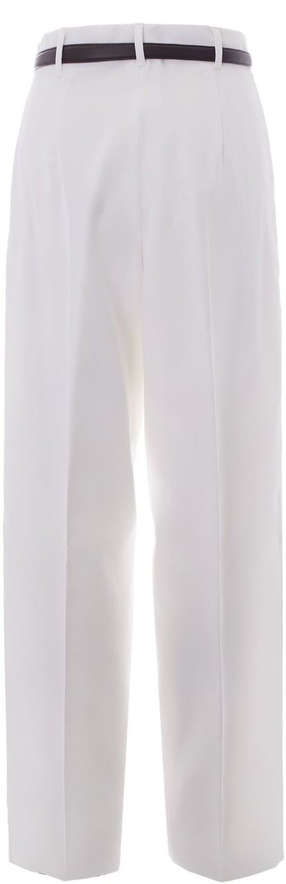 Max Mara Trousers Bianco Wit