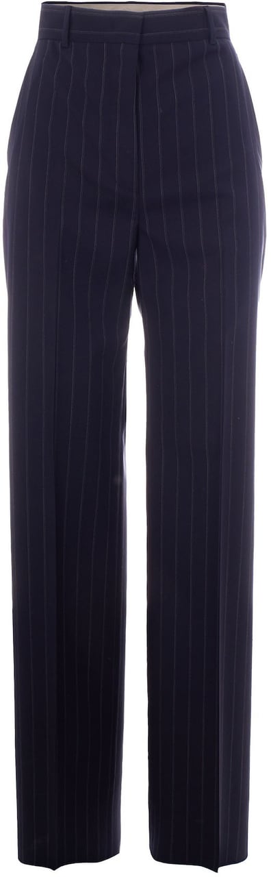 Max Mara Trousers Blue Blauw