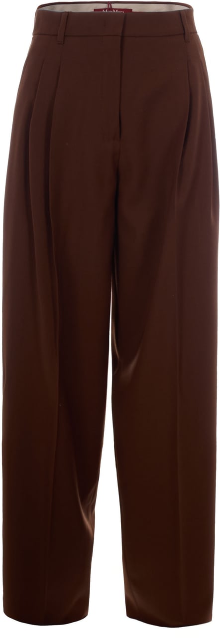 Max Mara Trousers Cioccolato Bruin