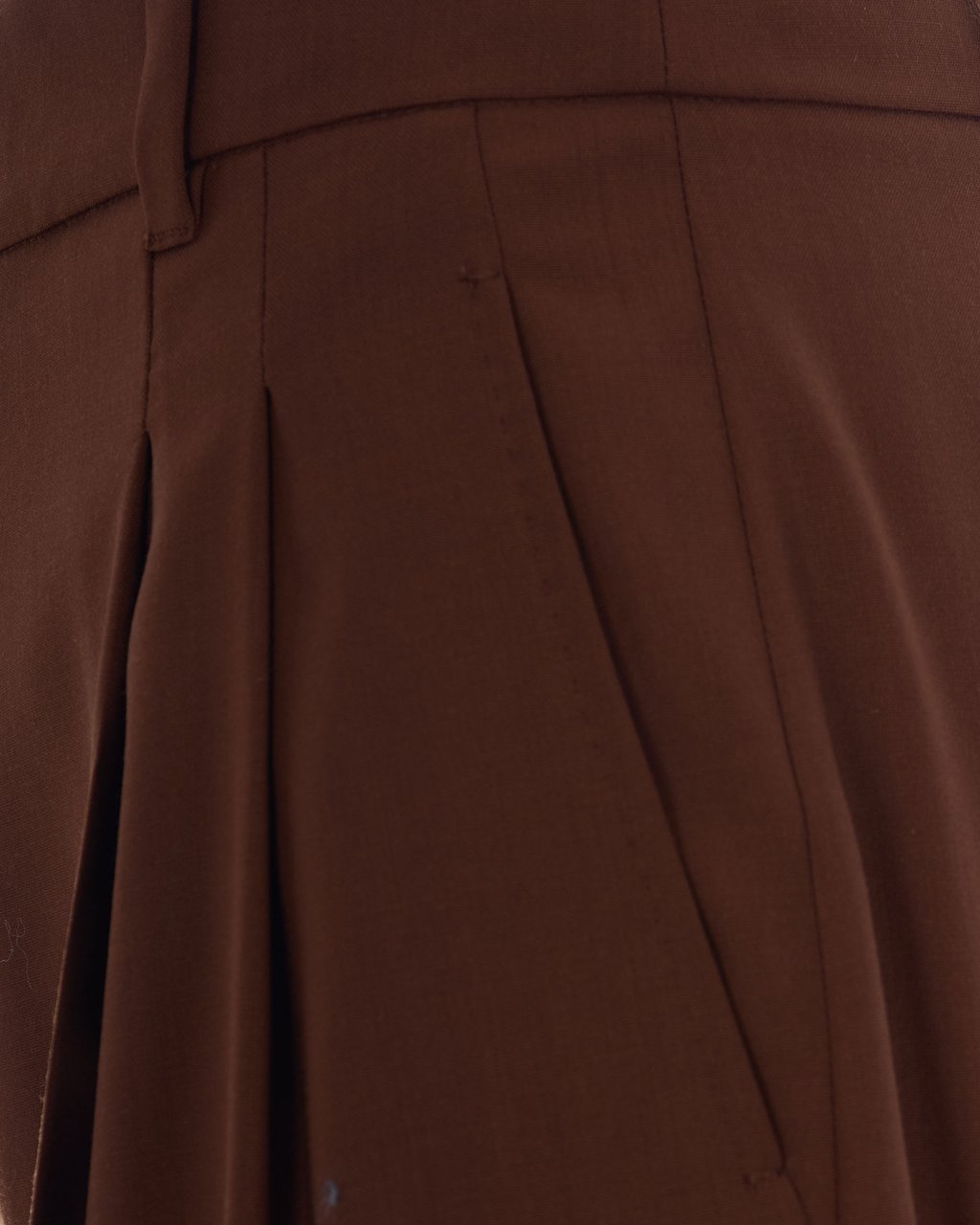 Max Mara Trousers Cioccolato Bruin