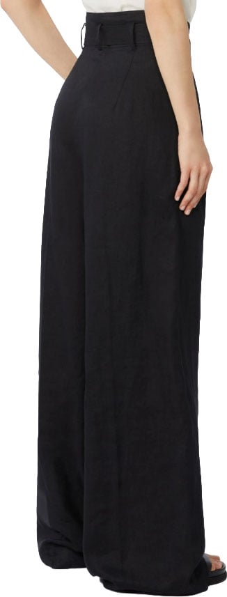 Max Mara Trousers Nero Zwart