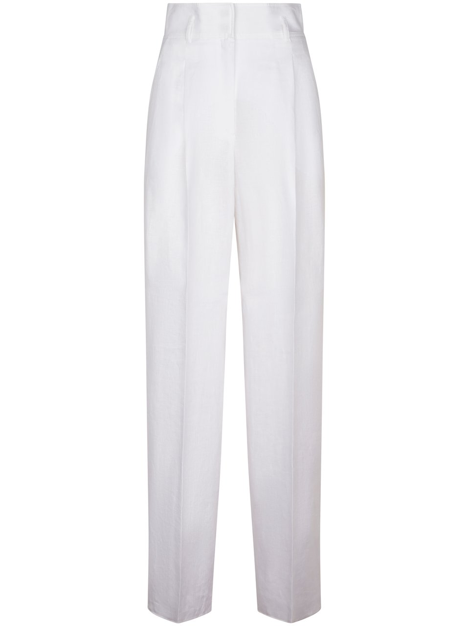 Max Mara High-Waisted Tailored Trousers with Pleats and Pockets Wit