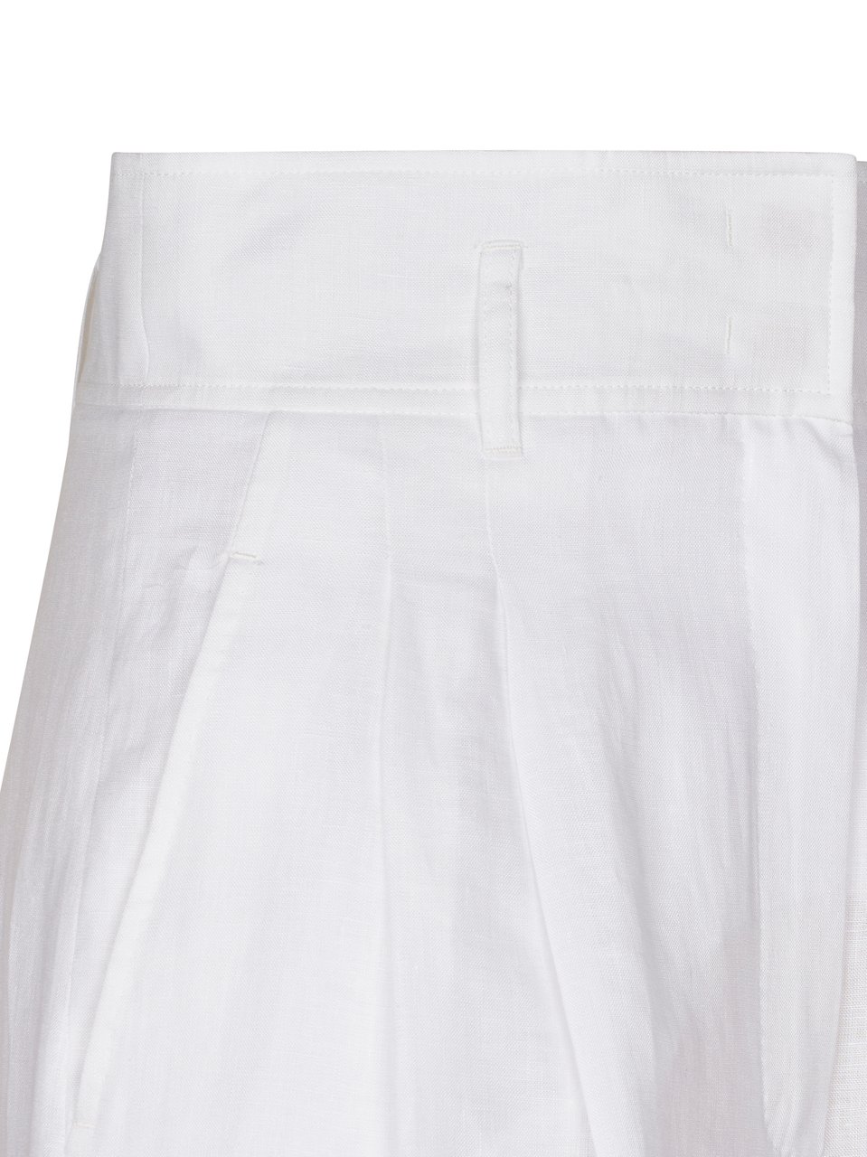 Max Mara High-Waisted Tailored Trousers with Pleats and Pockets Wit
