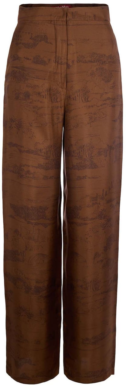 Max Mara Trousers Cioccolato Bruin