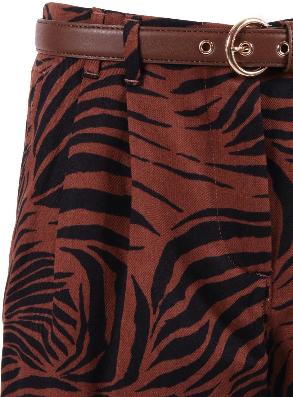 Max Mara Shorts Marrone Dis.Vari Bruin