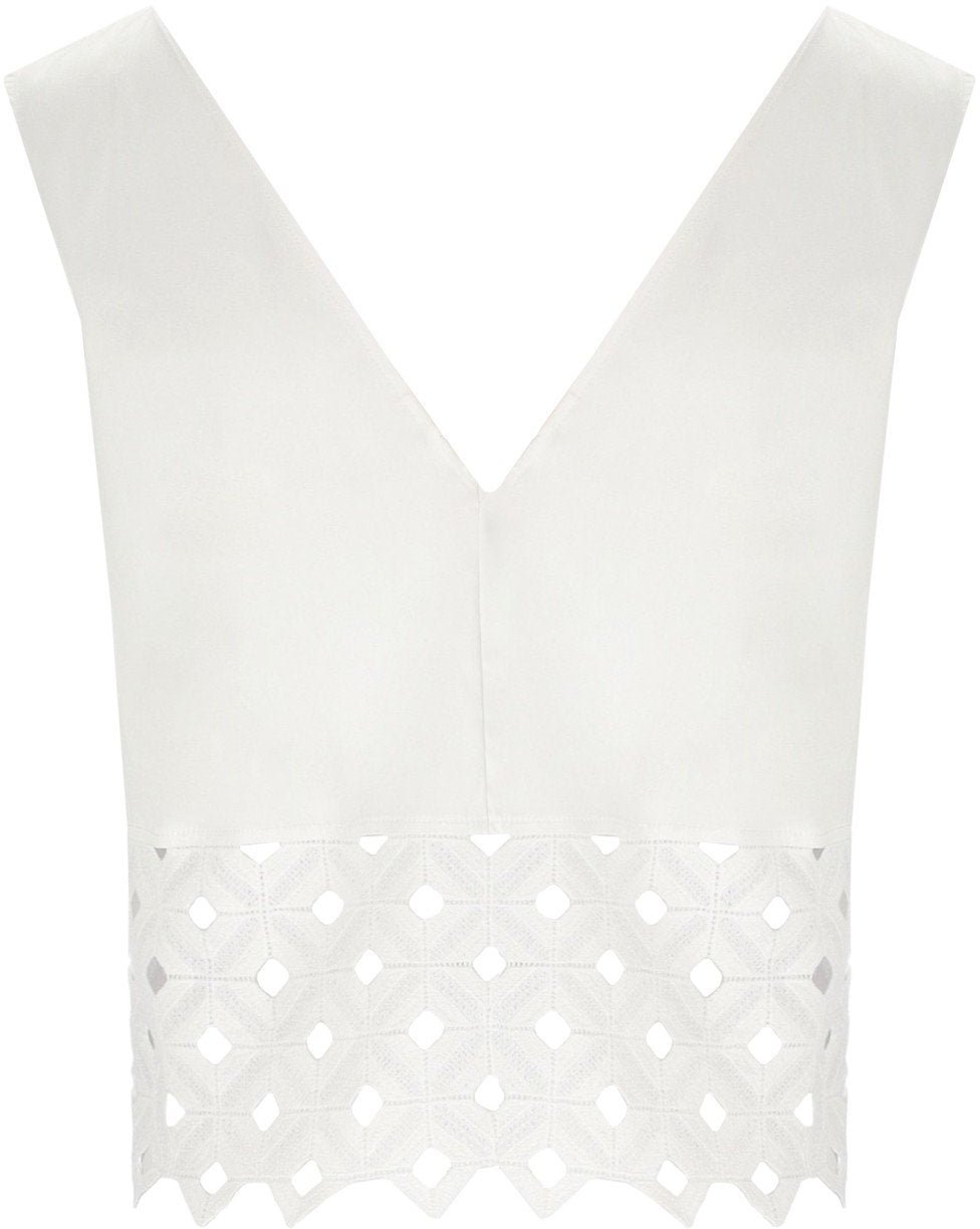 MAX MARA BEACHWEAR MAGGIO TOP Wit