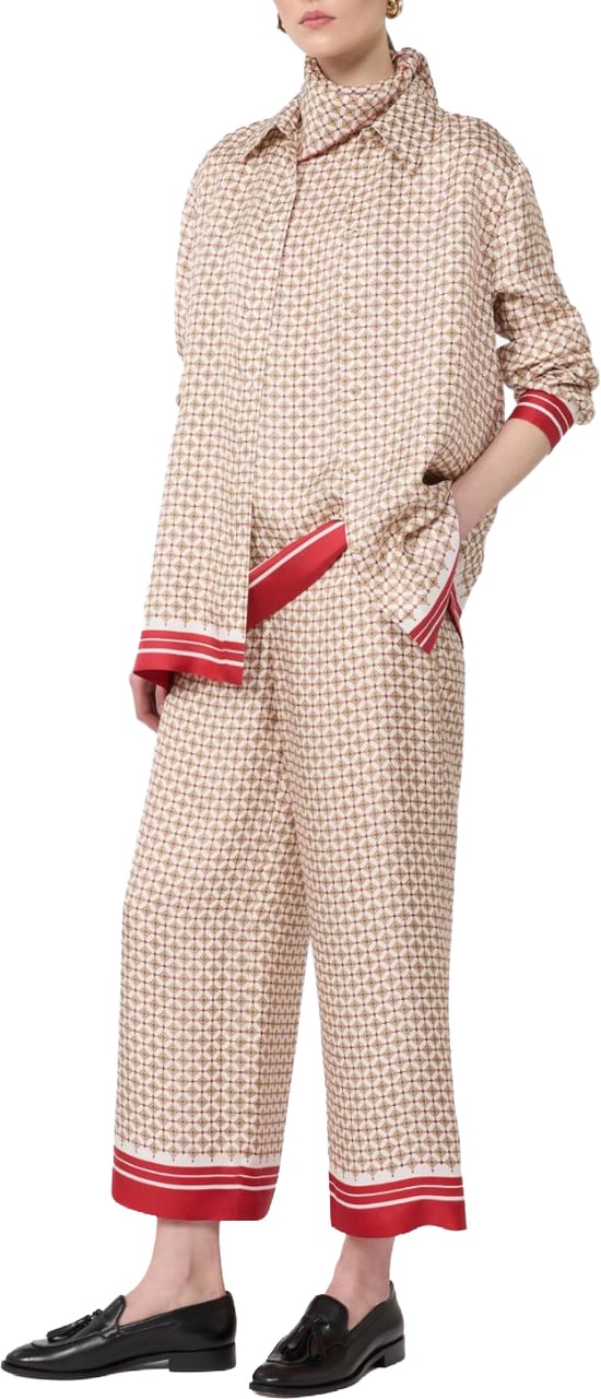 Max Mara Jackets Rosso Dis.Foulard Dis.Riga Wit