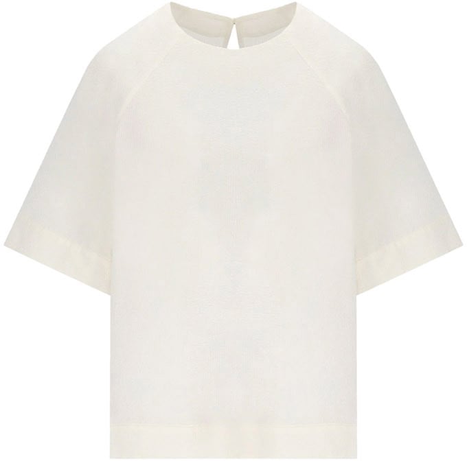 Max Mara Top Bianco Wit