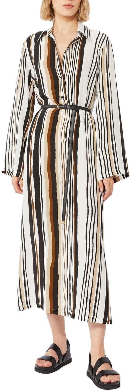 Max Mara Dresses Coloniale Jacq Riga Verticale Wit