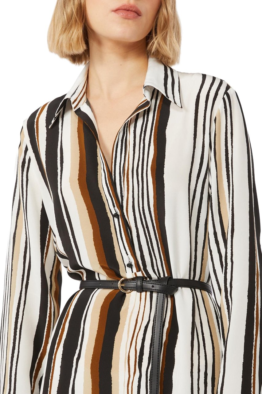 Max Mara Dresses Coloniale Jacq Riga Verticale Wit