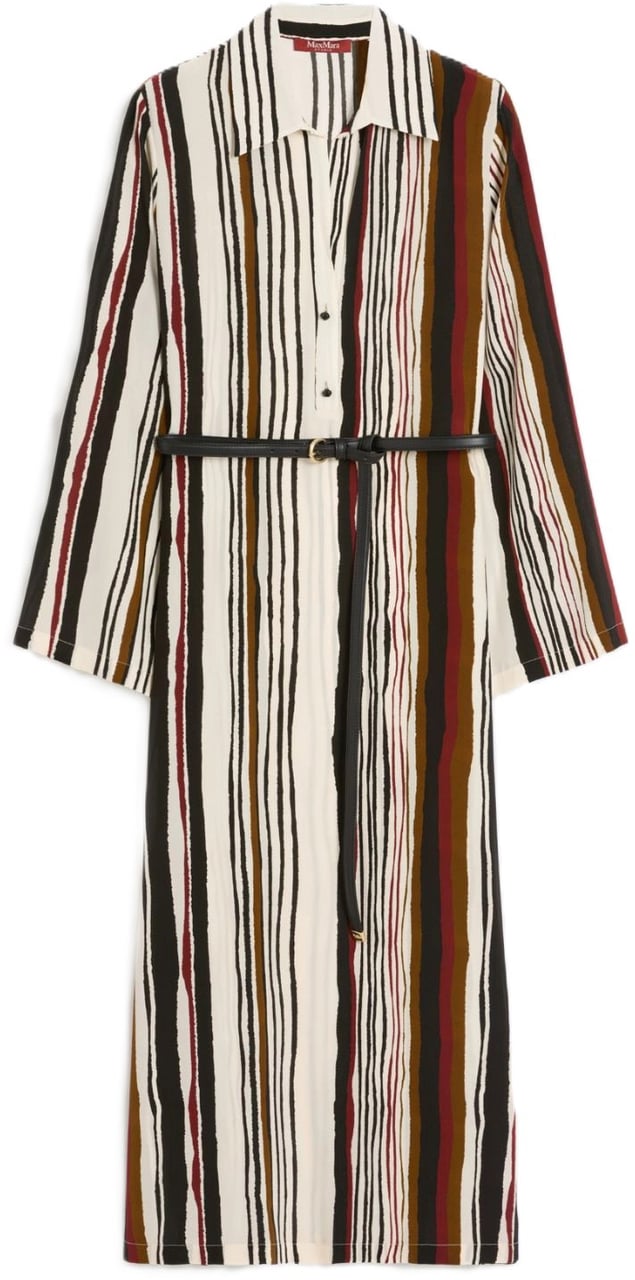 Max Mara Dresses Mattone Rosso Jacq Riga Vertic Divers