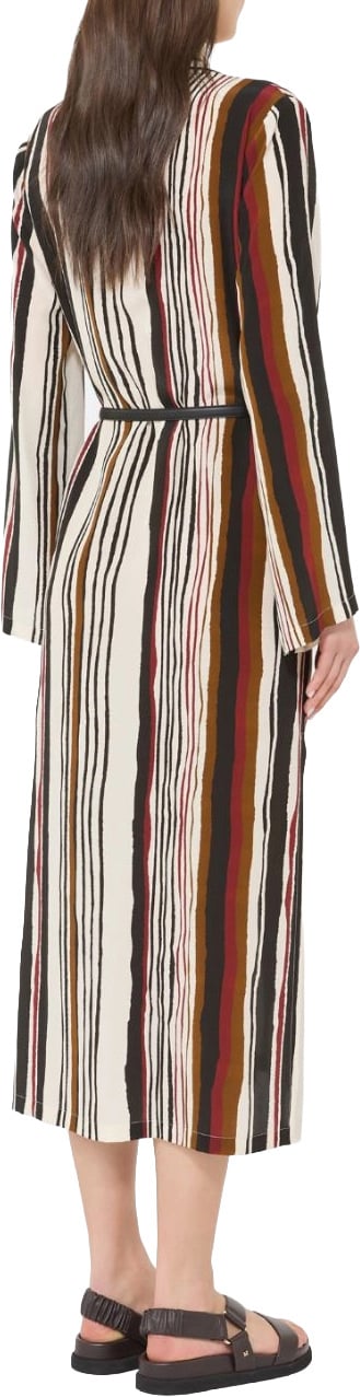 Max Mara Dresses Mattone Rosso Jacq Riga Vertic Divers