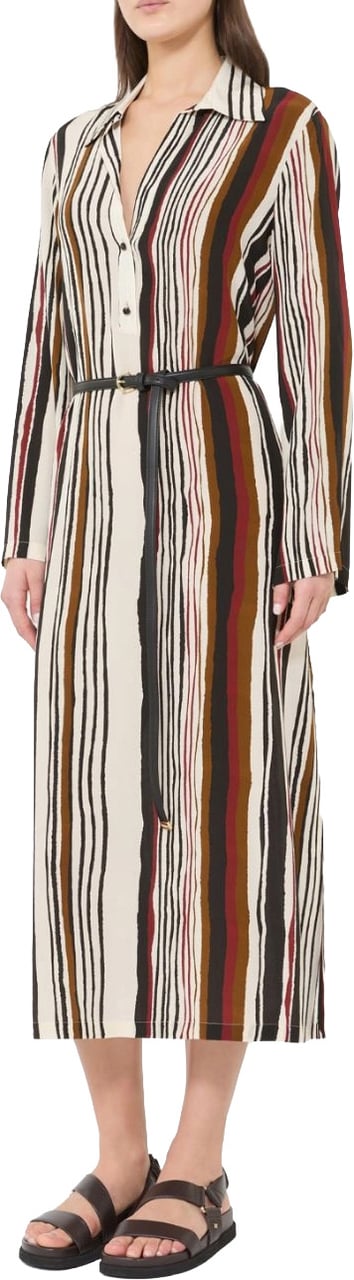 Max Mara Dresses Mattone Rosso Jacq Riga Vertic Divers