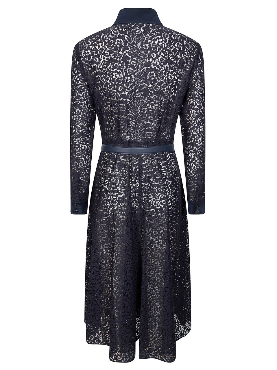 Max Mara Ricordi Floral Lace Polo Dress Blauw