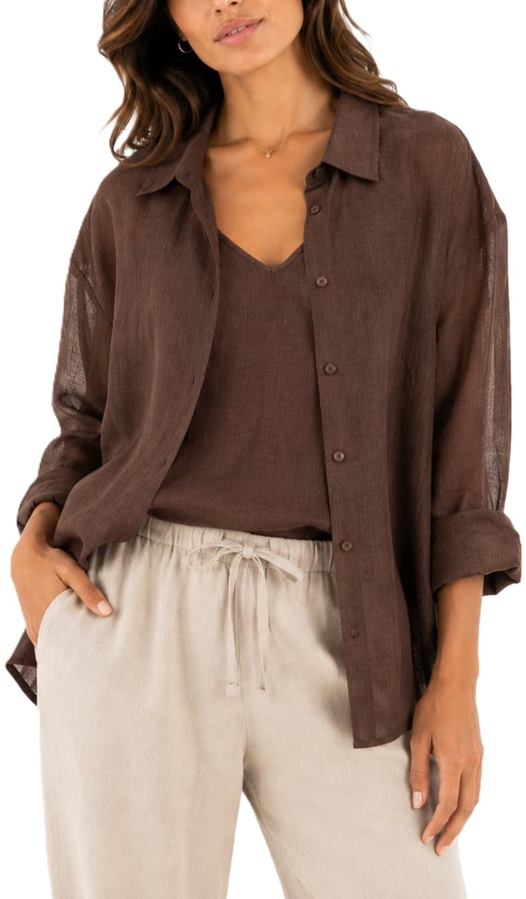 Max Mara Shirts Argilla Bruin