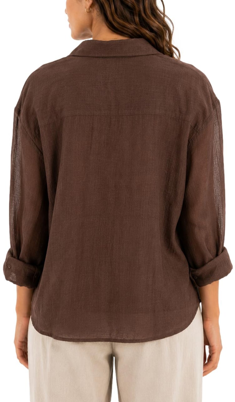 Max Mara Shirts Argilla Bruin