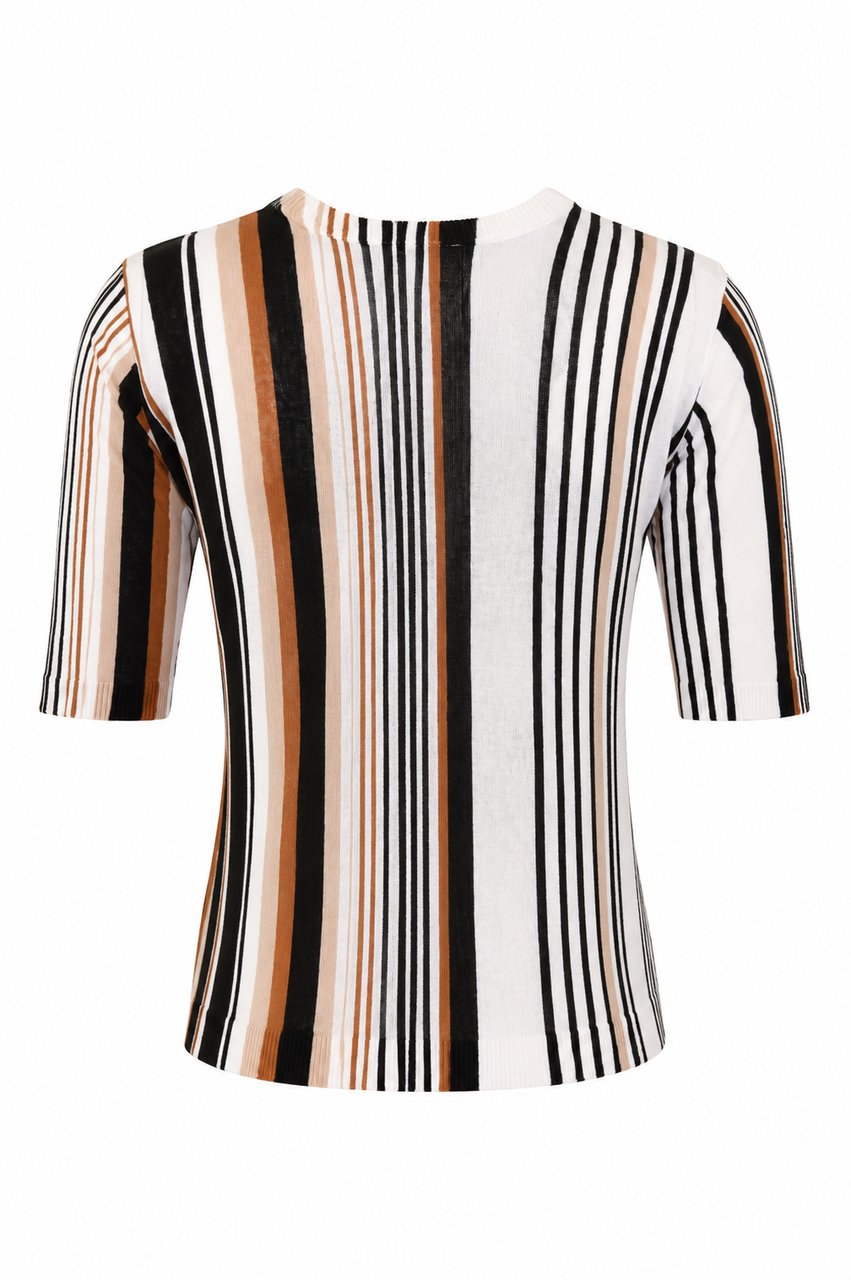 Max Mara Sweaters Bianco/Marrone Wit