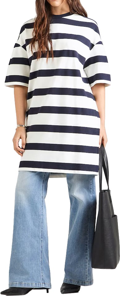 Max Mara Dresses Blu Marino Rigato Wit