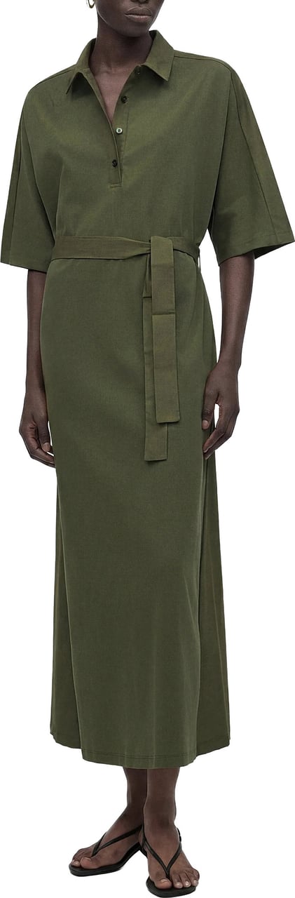 Max Mara Dresses Verde Muschio Donkergroen