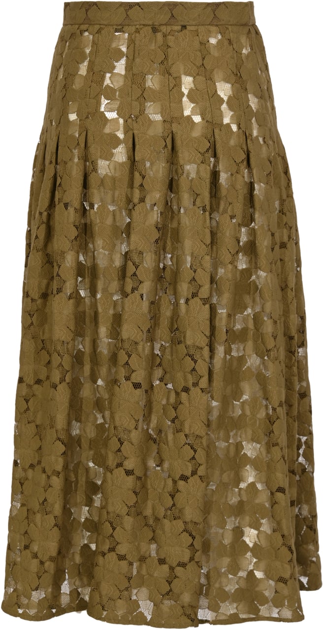 Max Mara Skirts Verde Kaki Groen